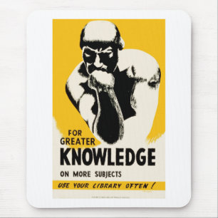 For Greater Knowledge Mouse Mat