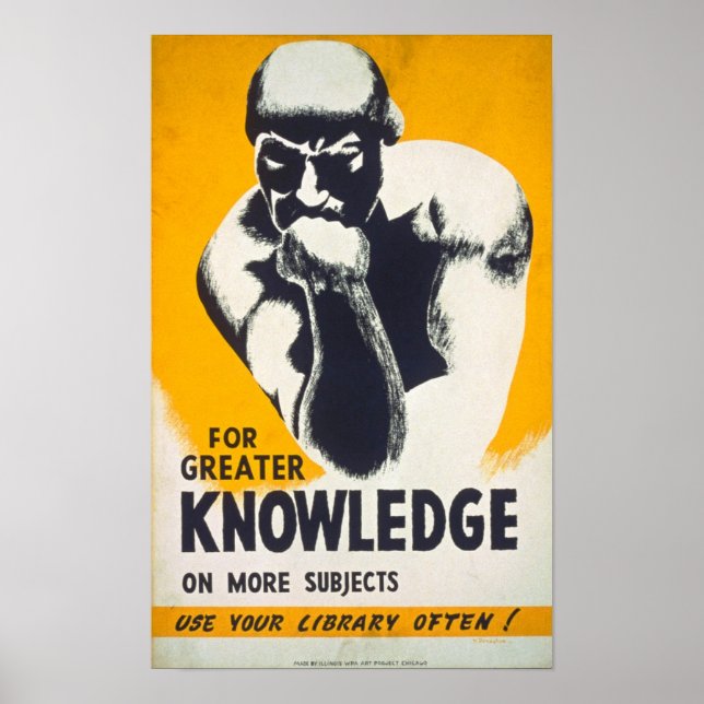 For Greater Knowledge Poster (Front)