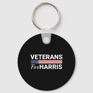 For Harris 2024 - Military Vets Kamala Harris 1 Key Ring
