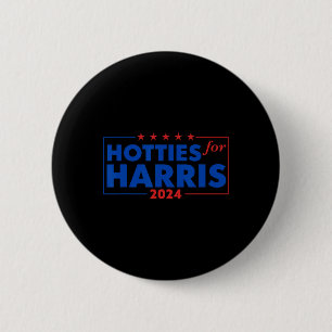 For Harris 24 Hotties For Harris 2024 Tee 2 6 Cm Round Badge