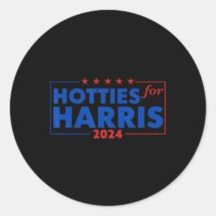 For Harris 24 Hotties For Harris 2024 Tee 2  Classic Round Sticker