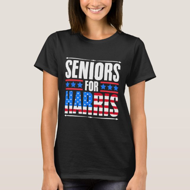 For Harris Usa Female President Kamala Harris 2024 T-Shirt (Front)