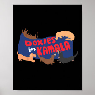For Harris Vote Kamala Harris For President Dog 20 Poster