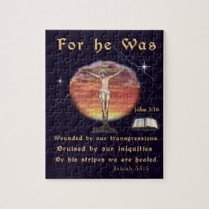 For he was wounded for our Transgressions Jigsaw Puzzle