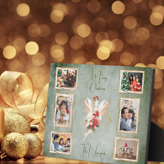 For Her Christmas Fairy Multi Photo Collage Plaque