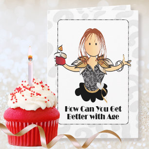 For Her Complimentary Sweet Woman Birthday Card