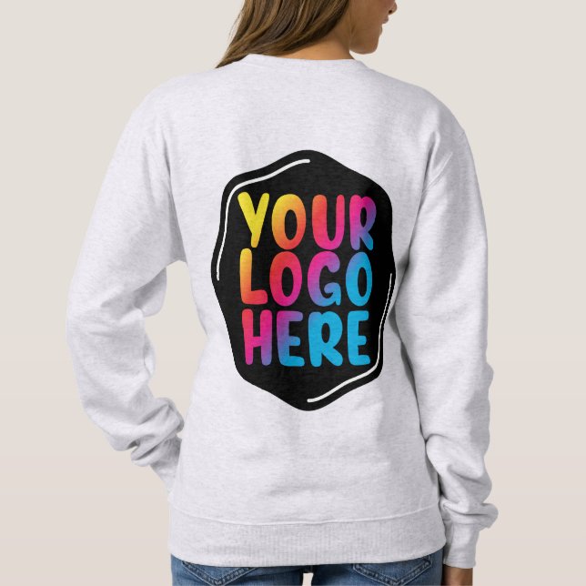 For Her Mama New Mum Add Your Logo Here Customised Sweatshirt (Back)