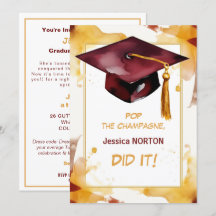 For her 🎓Mortarboard  Graduation party 