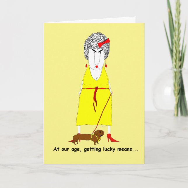 For Her Old Baby Boomer Funny Sarcastic Birthday Card (Front)