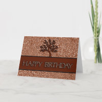 for Him Chocolate Brown Paisley Birthday