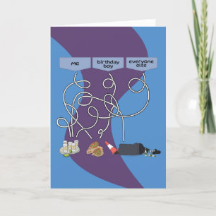 For Him Fun Puzzle Drunk Night Out Birthday Card