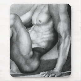 For Him Hand-drawn Fine Art Cool Male-nude  Mouse Mat