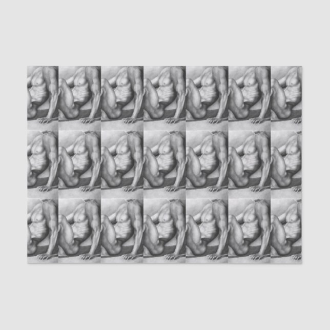 For Him Handsome Fit Male Bodybuilder Sport Tissue Paper (Front)