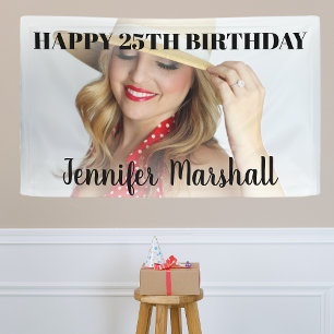 For Him or Her Photo Birthday Banner