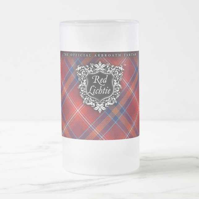 FOR HIM Red Lichtie Glass Mug  - Customizable (Center)