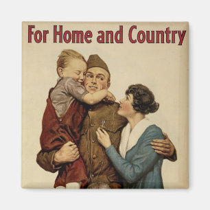 For Home and Country Magnet