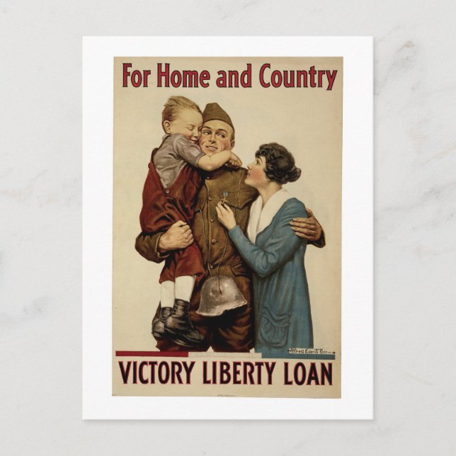 For Home and Country Postcard (Front)