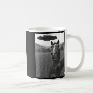For Horse Selfie Alien Ufo Coffee Mug