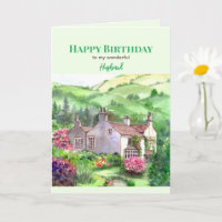 For Husband on Birthday Rydal Mount Home Garden