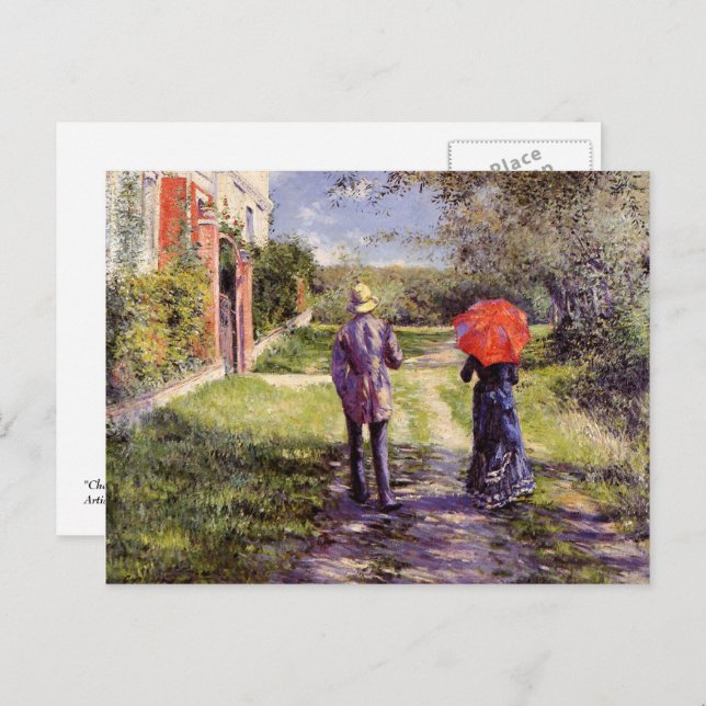 For Husband on Father's Day. Fine Art  Postcard (Front/Back)