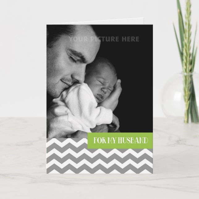 For Husband on Valentine's Day Custom Photo  Holiday Card (Front)