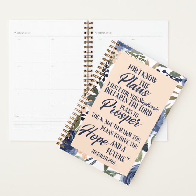 For I Know The Plans I Have For You Custom 2022 Planner (Display)