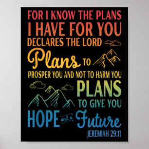 For I Know The Plans I Have For You Declares The L Poster