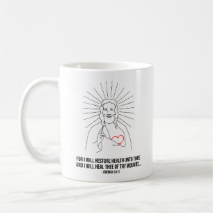 For I Will Restore Health. Christian Coffee Mug