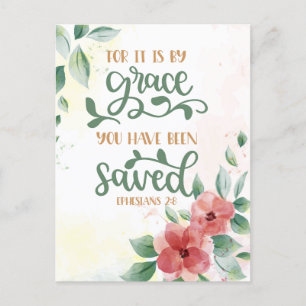 For It is by Grace Postcard