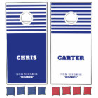 FOR JILL: Modern Custom Names Blue Stripes