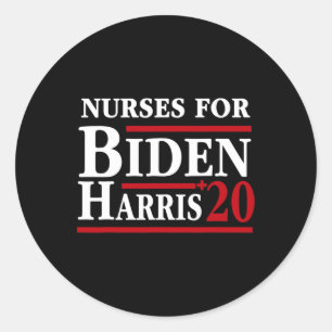 For Joe Biden Kamala Harris 2020 Nursing Rn's Emt Classic Round Sticker