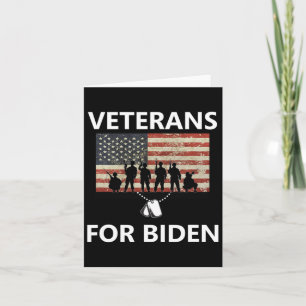 For Joe Biden Kamala Harris 2020 Vet Election Card