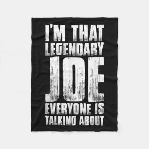 For Joe Name First Name Funny Joe  Fleece Blanket