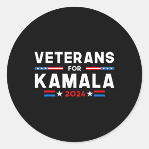 For Kamala American Flag Kamala-harris Supporter  Classic Round Sticker