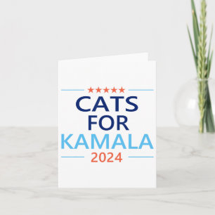For Kamala Harris 2024 Childless Cat Lady Jd Vance Card