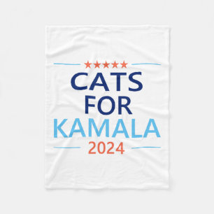 For Kamala Harris 2024 Childless Cat Lady Jd Vance Fleece Blanket