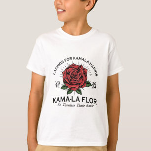 For Kamala Harris 2024 Vote Kama-la Flor Le Temeno T-Shirt