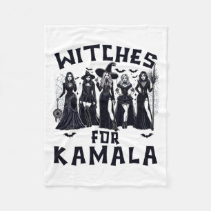 For Kamala Harris Election 2024 Halloween Fleece Blanket