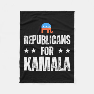 For Kamala Harris Fleece Blanket