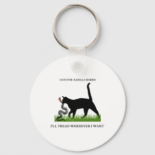 For Kamala Harris I Will Tread Wherever I Want Key Ring