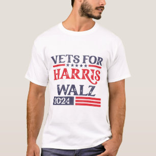 For Kamala Harris Tim Walz Veterans For Harris T-Shirt