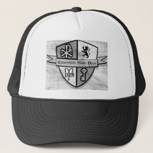 For King and Country Black and White Logo Trucker Hat
