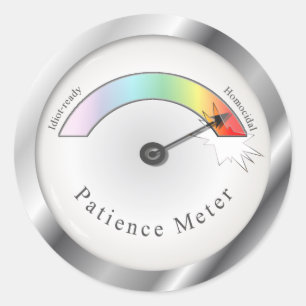 For Laughs Stickers with Broken Patience Metre
