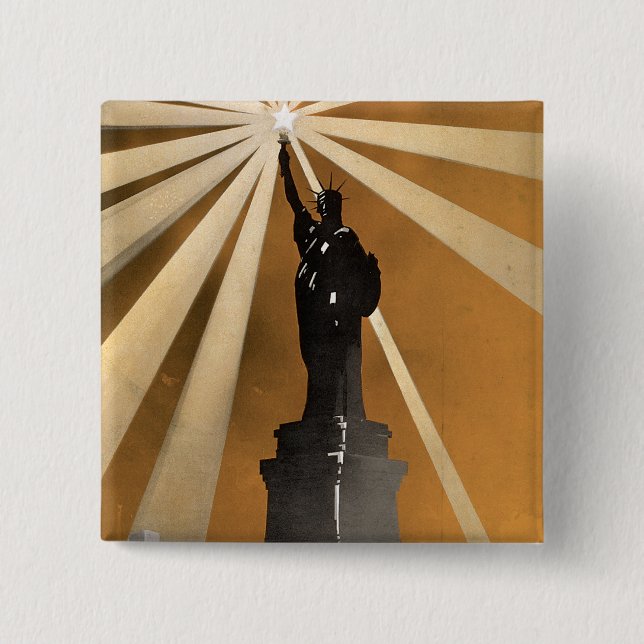 For Liberty's Sake ~ Enlist in the Navy 15 Cm Square Badge (Front)