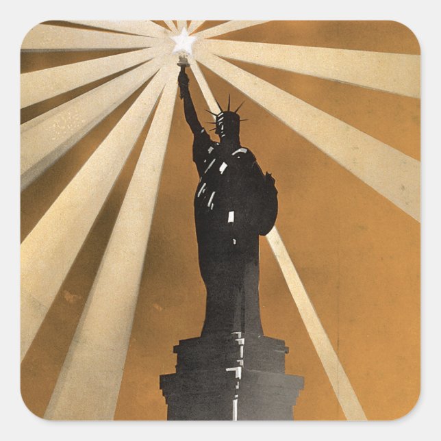 For Liberty's Sake ~ Enlist in the Navy Square Sticker (Front)