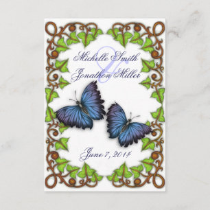 For Love and Butterflies RSVP Card