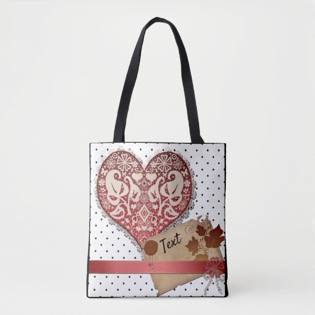 For loved ones, love tote bag (Front)