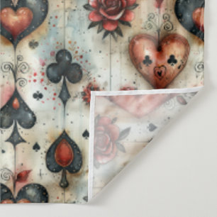 For lovers of card games. Playing card symbols. Tapestry
