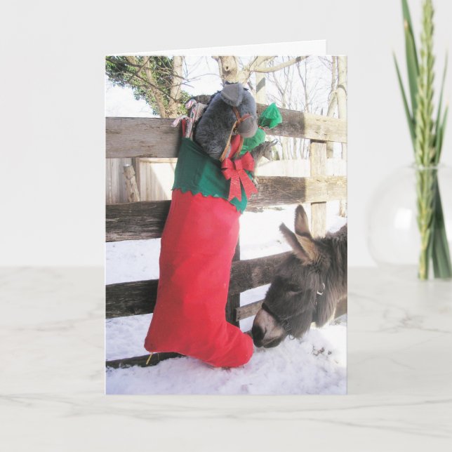 "For Me?" Holiday Card (Front)