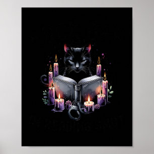For Me Off I39m Reading Smut Black Cat Book Lover Poster